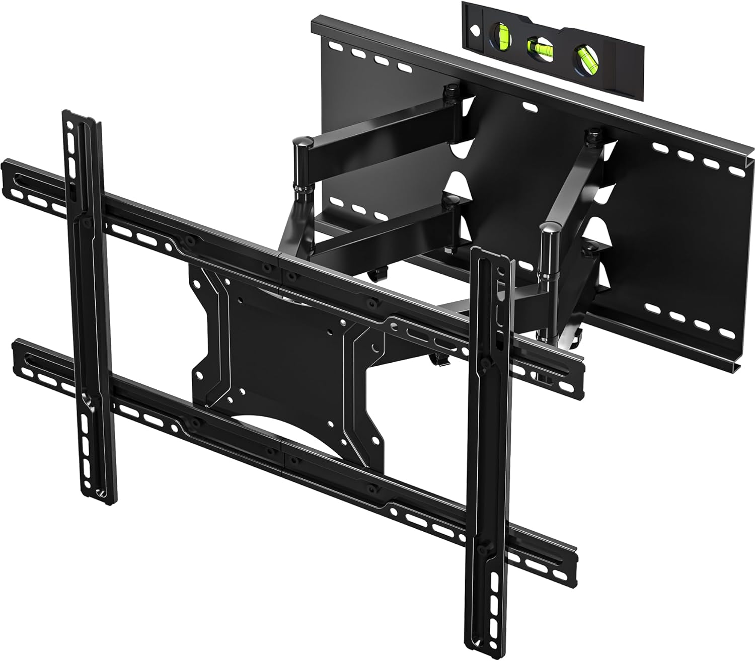 BONTEC Full Motion TV Wall Mount for 37-85 inch LED LCD OLED Flat Curved Screen TVs, Swivel Tilt TV Bracket, Heavy Duty Articulating 6 Arms up to 144LBS, Max VESA 600x400mm,Fits 8/12/16 Wood Stud