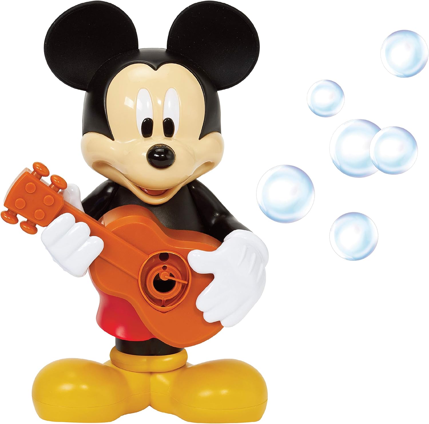 Little Kids Disney Mickey Mouse Action Bubble Blower Machine, Includes Bubble Solution, Multi