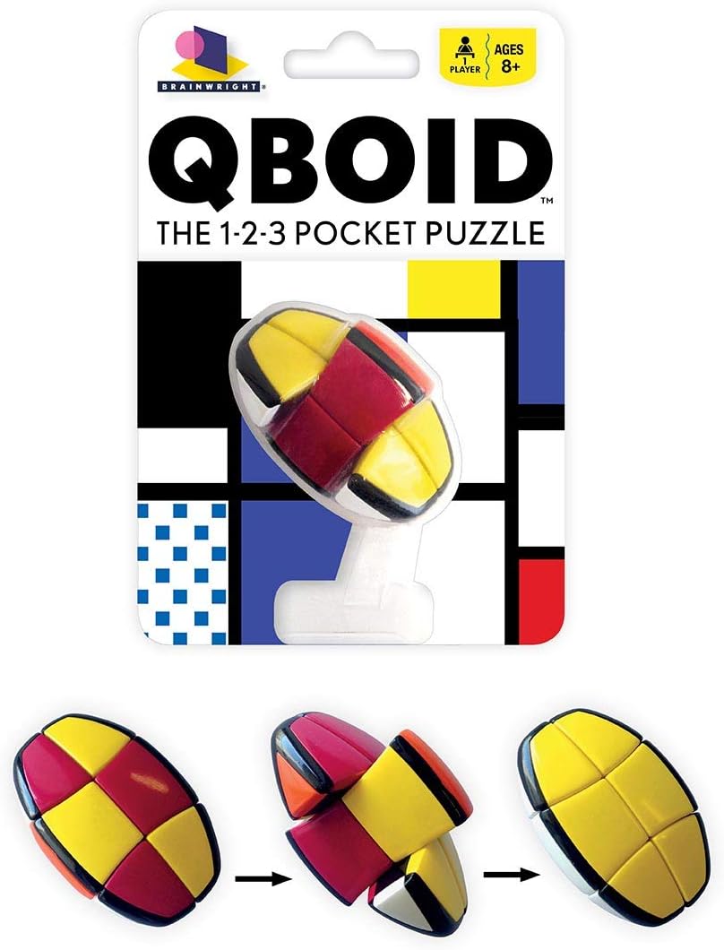 Brainwright - QBOID - The 1-2-3 Pocket Brain Teaser Fidget Puzzle