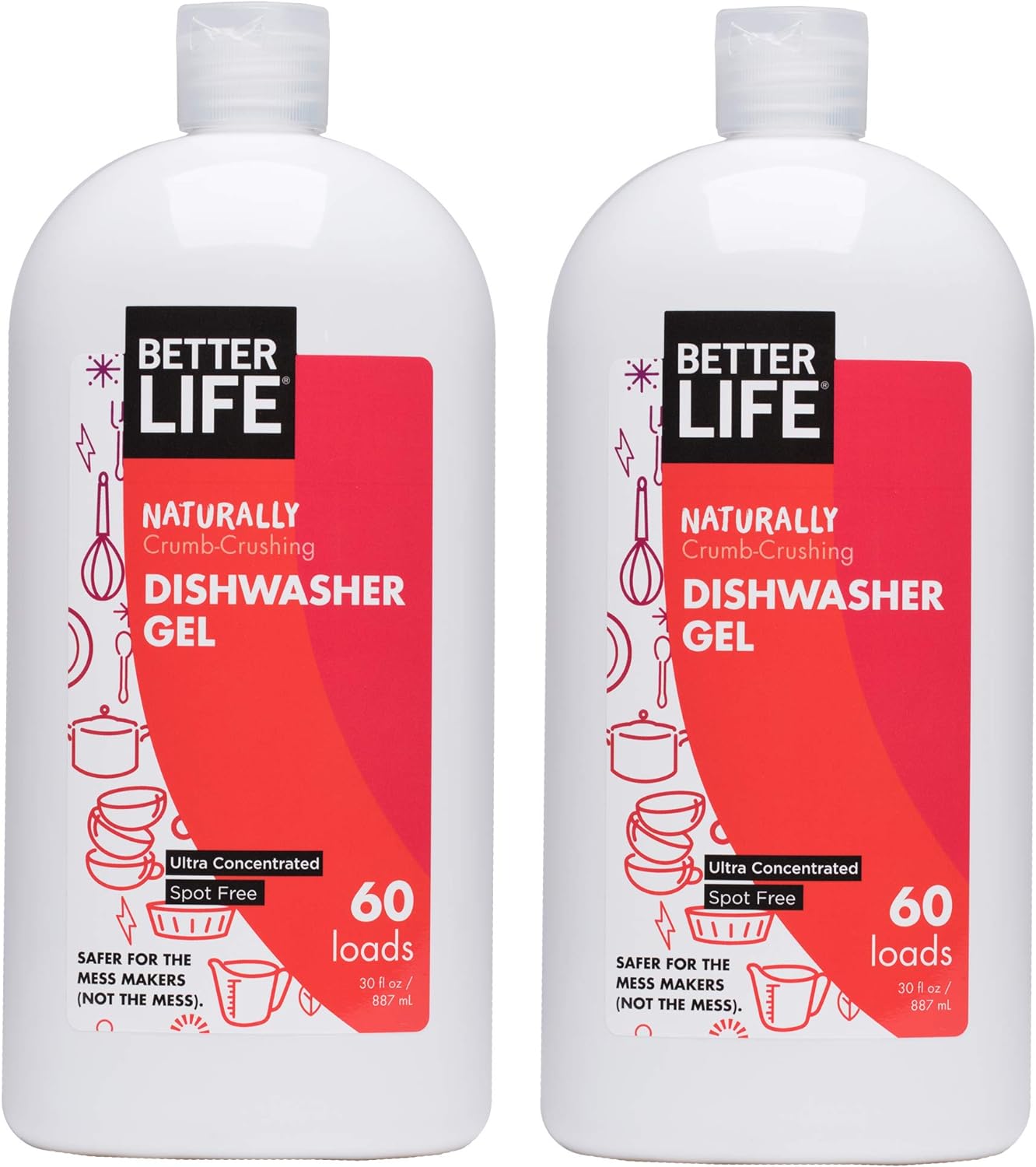 I look for a detergent that won't leave behind chemical residue and would be safe for us since we eat off the dishes obv. This one is rated well on EWG and is a great price compared to the other safe detergents out there. The squeeze top is great and easy to use.