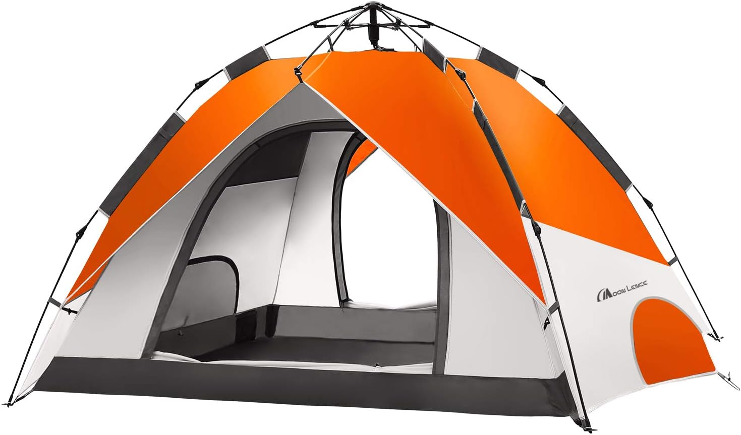 MOON LENCE Pop Up Tent Family Camping Tent for 4 Person Portable Instant Tent Automatic Tent Waterproof Windproof for Camping Hiking Mountaineering