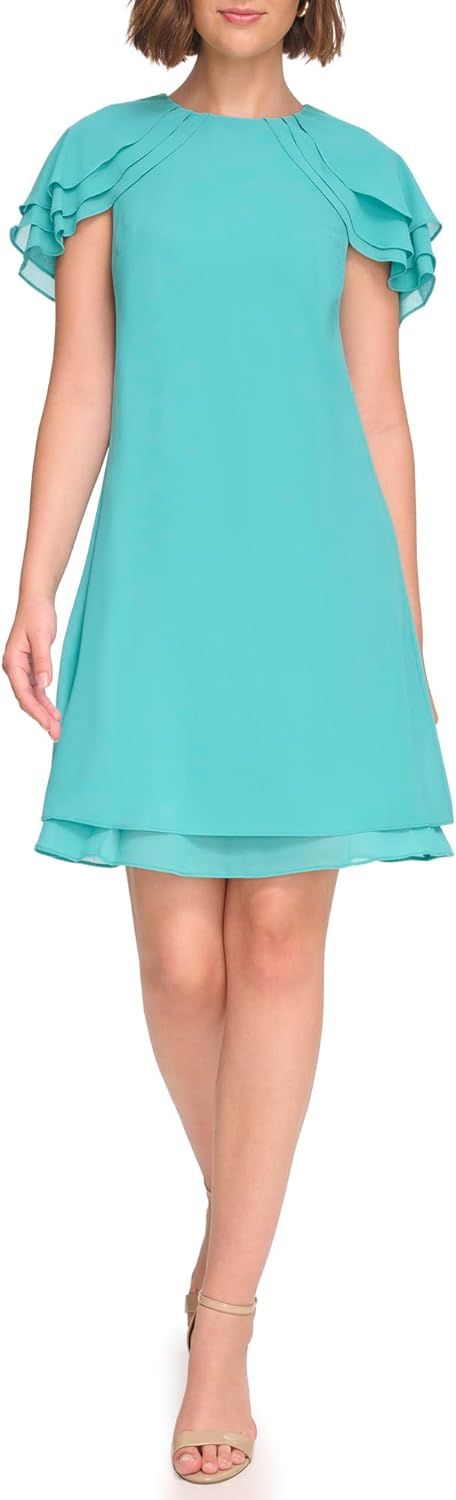 Jessica Howard Women' Short Sleeve Boat Neck Dress