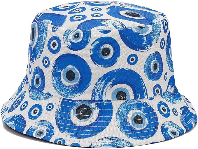 Quanhaigou Bucket Hat for Men Women,Packable Reversible Printed Sun Hats,Fisherman Outdoor Summer Travel Hiking Beach Caps