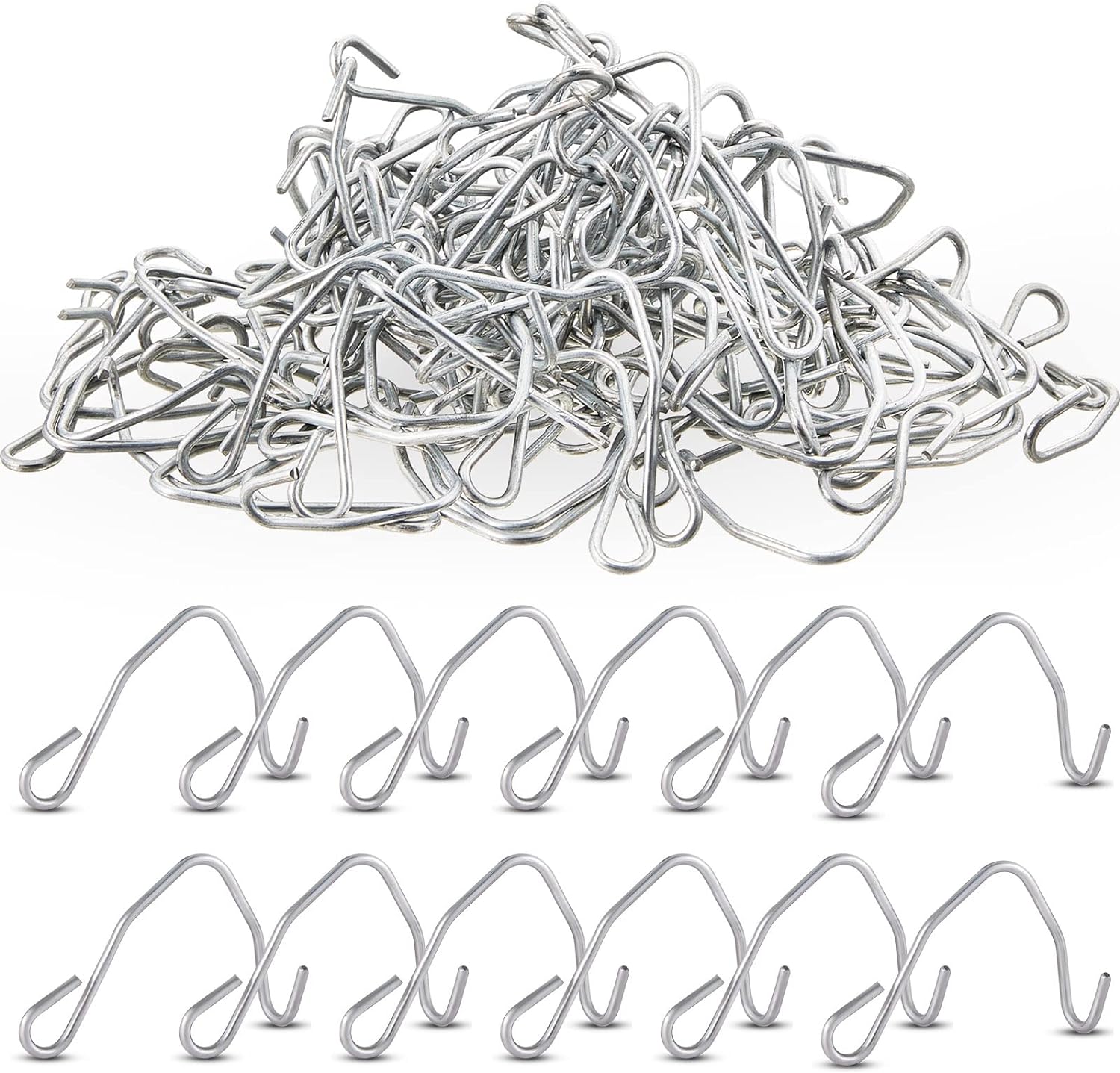 300 Pieces T Post Wire Clips T Post Clips T Post Fence Clips Fencing Clips for Securing Galvanized Steel Fence Clips for Barbed Wire Garden Farm Highway Sport Fences