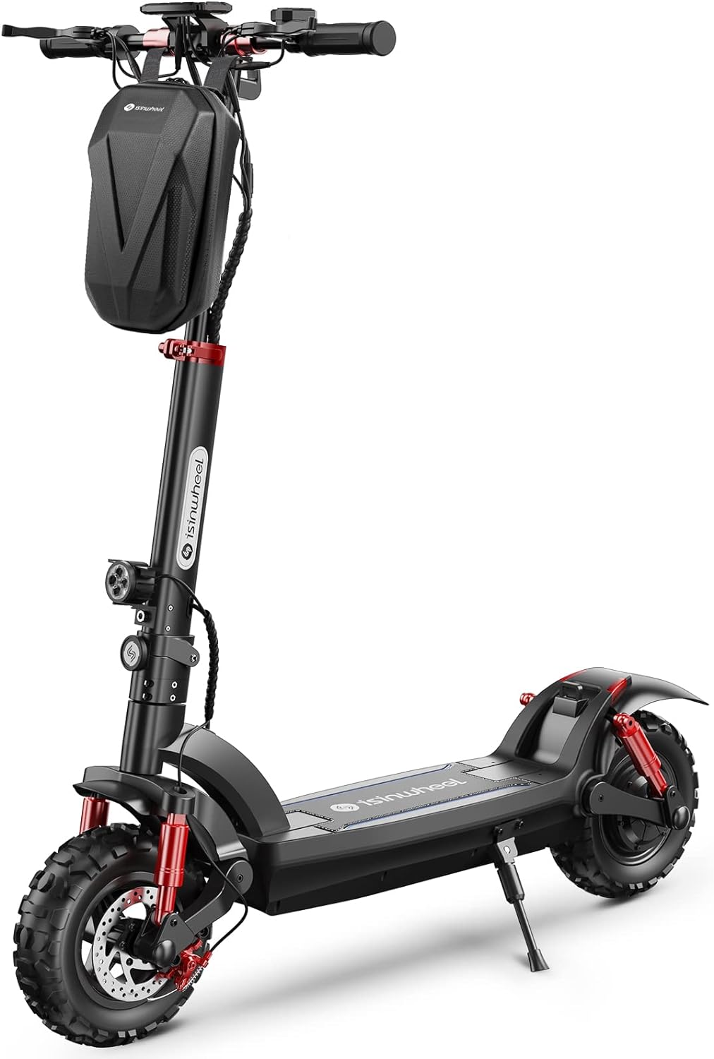 isinwheel GT2 Electric Scooter, 11 Off Road Tires, 800W Motor E-Scooter Up to 28 Miles Long-Range, 28MPH Top Speed, Folding Commuting Scooter for Adults with Dual Shock Absorbers