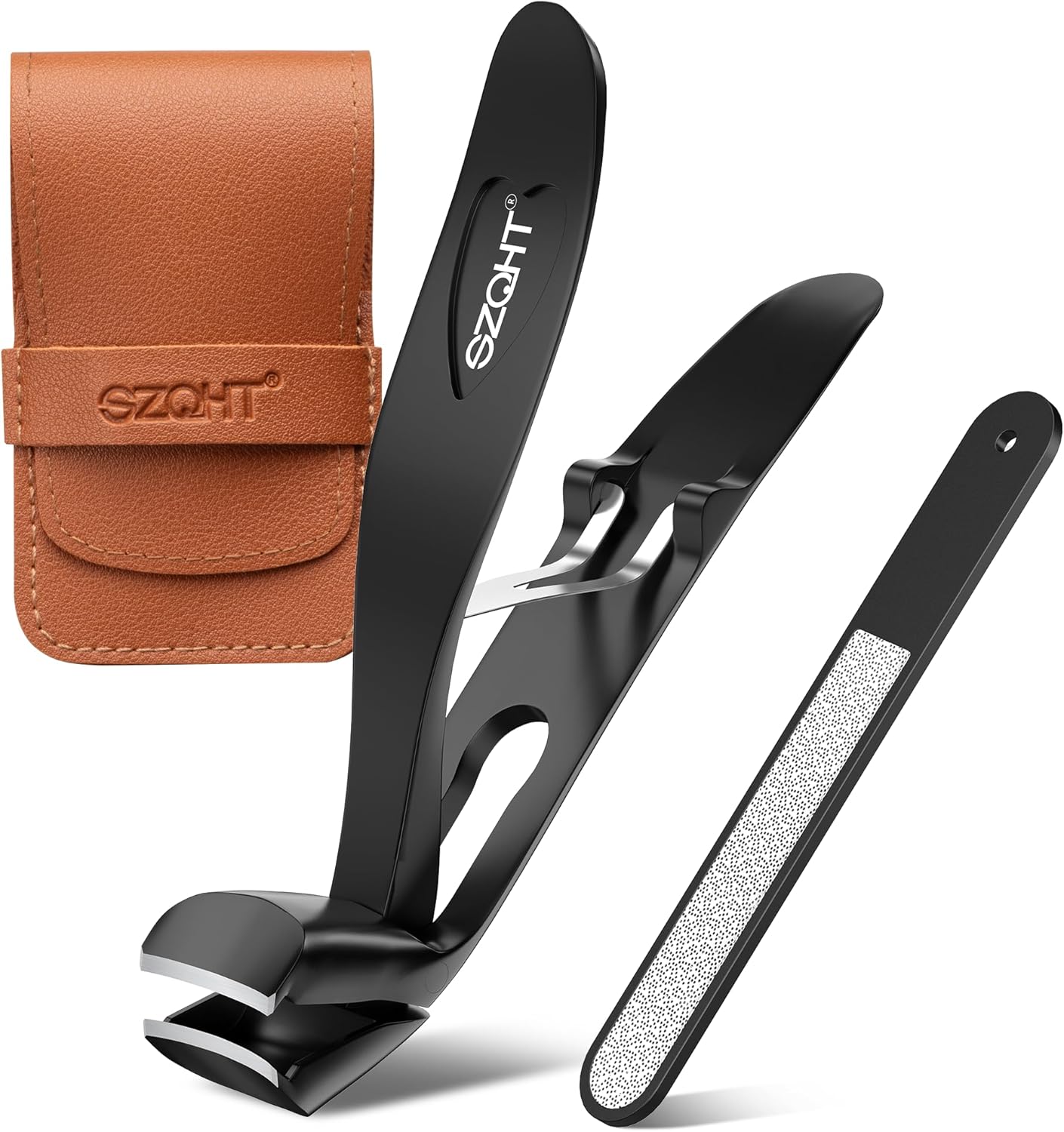 Experience Nail Perfection: Premium Stainless Steel Nail Clippers Toenail Clipper with Ergonomic Design, Built-in Storage, and Heartfelt Gift Appeal