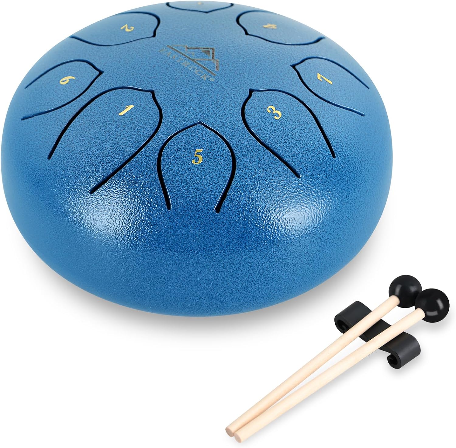 EASTROCK Steel Tongue Drum for Kids 6 Inches 8 Notes Steel Drum Tongue Drum Handpan Drum C Key with Travel Bag,Meditation Entertainment Yoga,Mallets,and Music Book (Blue