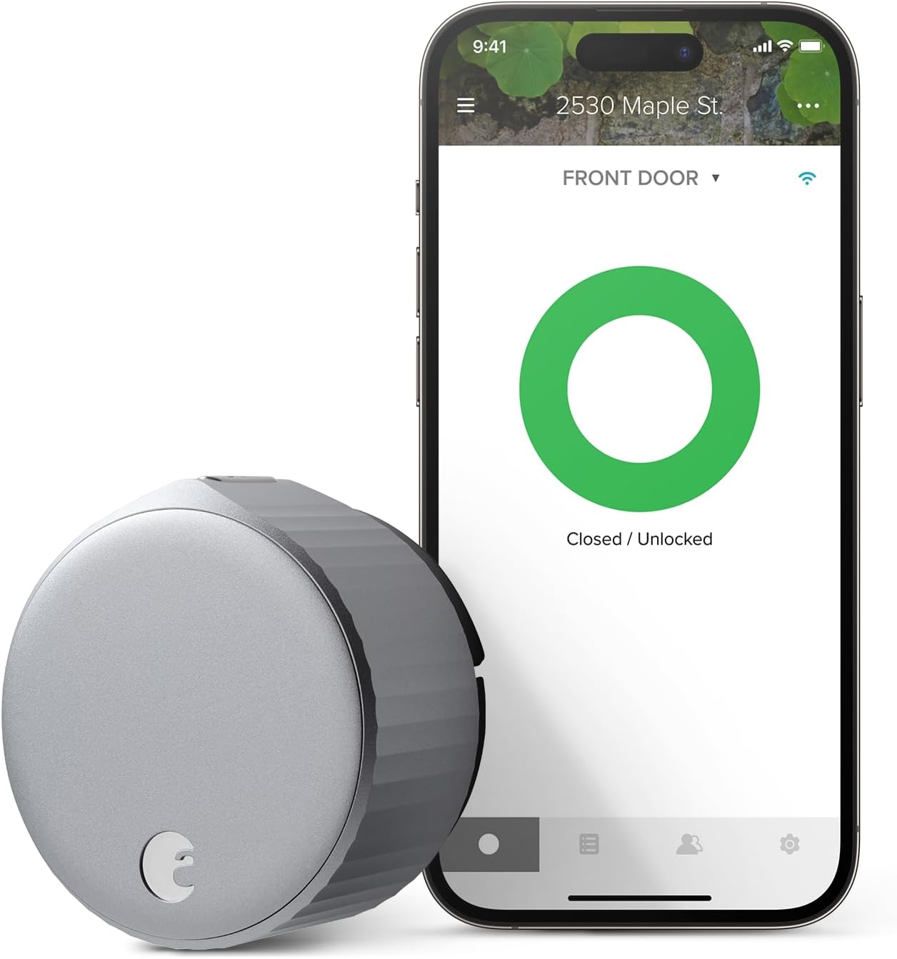 August Home AUG-SL05-M01-S01 August Wi-Fi, (4th Generation) Smart Lock, Silver