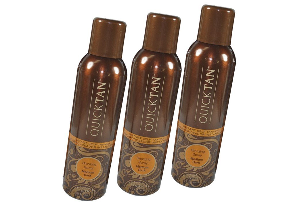 3 X Body Drench Quick Tan Self Bronzing Spray Medium Dark Sunless Tanner size 170 g