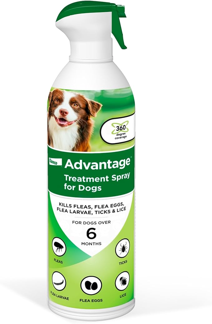 Advantage Dog Flea Treatment Spray | Kills Fleas & Ticks | Dog Flea Spray | 8 oz.