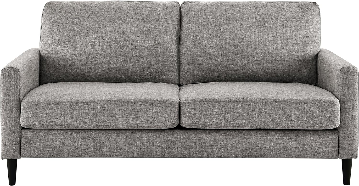 DHP Dorel Living Beckie Contemporary Upholstered Kaci Sofa, Gray Couch Love Seats