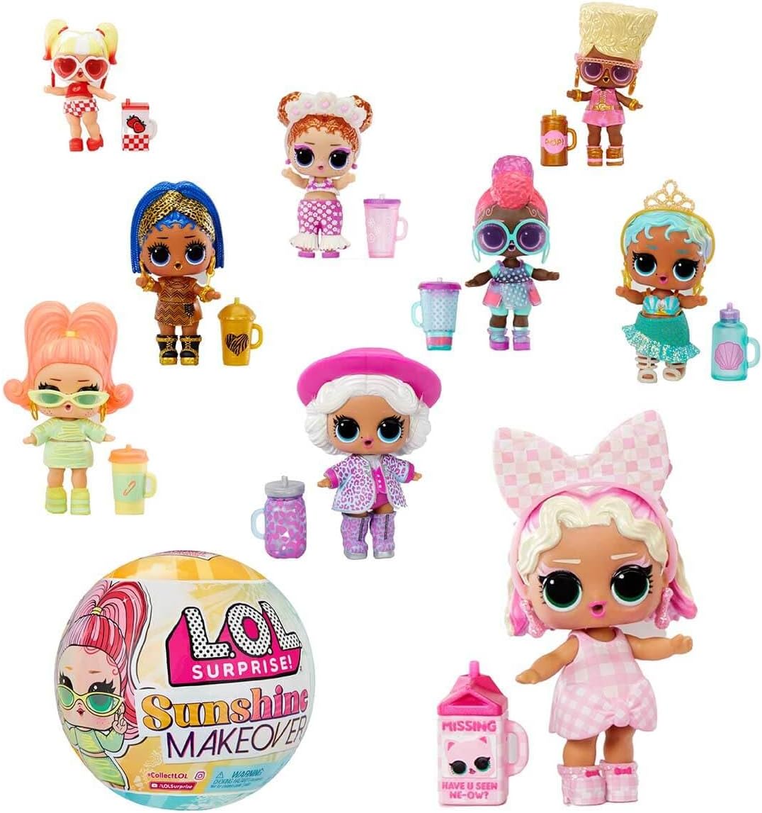 L.O.L. Surprise! Sunshine Makeover with 8 Surprises, UV Color Change, Accessories, Limited Edition Doll, Collectible Doll- Great gift for Girls age 4 