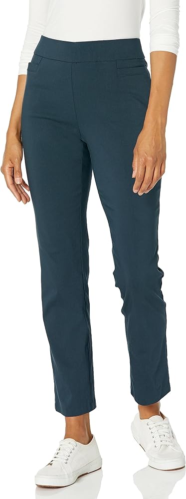 Briggs New York Women's Super Stretch Millennium Welt Pocket Pull on Career Pant (Average & Short Length)