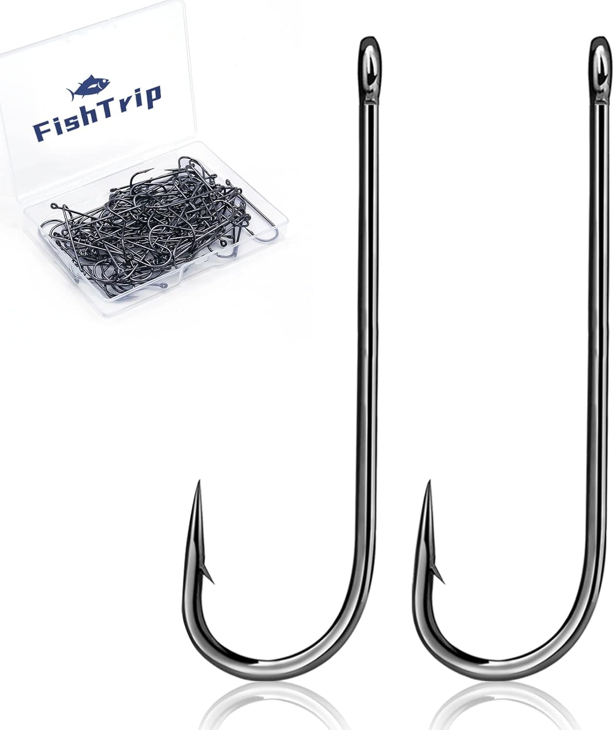 Crappie Panfish Fishing Hooks-100pcs Aberdeen Hooks Long Shank Light Wire for Sunfish Small Bass Trout Freshwater Size 12# 10# 8# 6# 4# 2# 1# 1/0 2/0