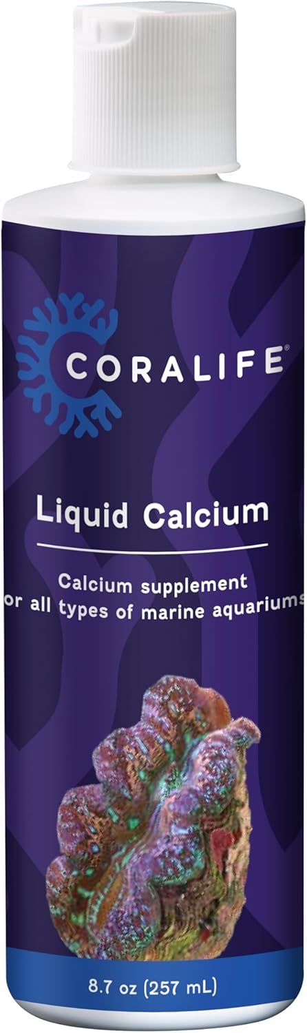 Coralife Saltwater Fish Tank Aquarium Liquid Calcium Marine Supplement, 8.7 oz