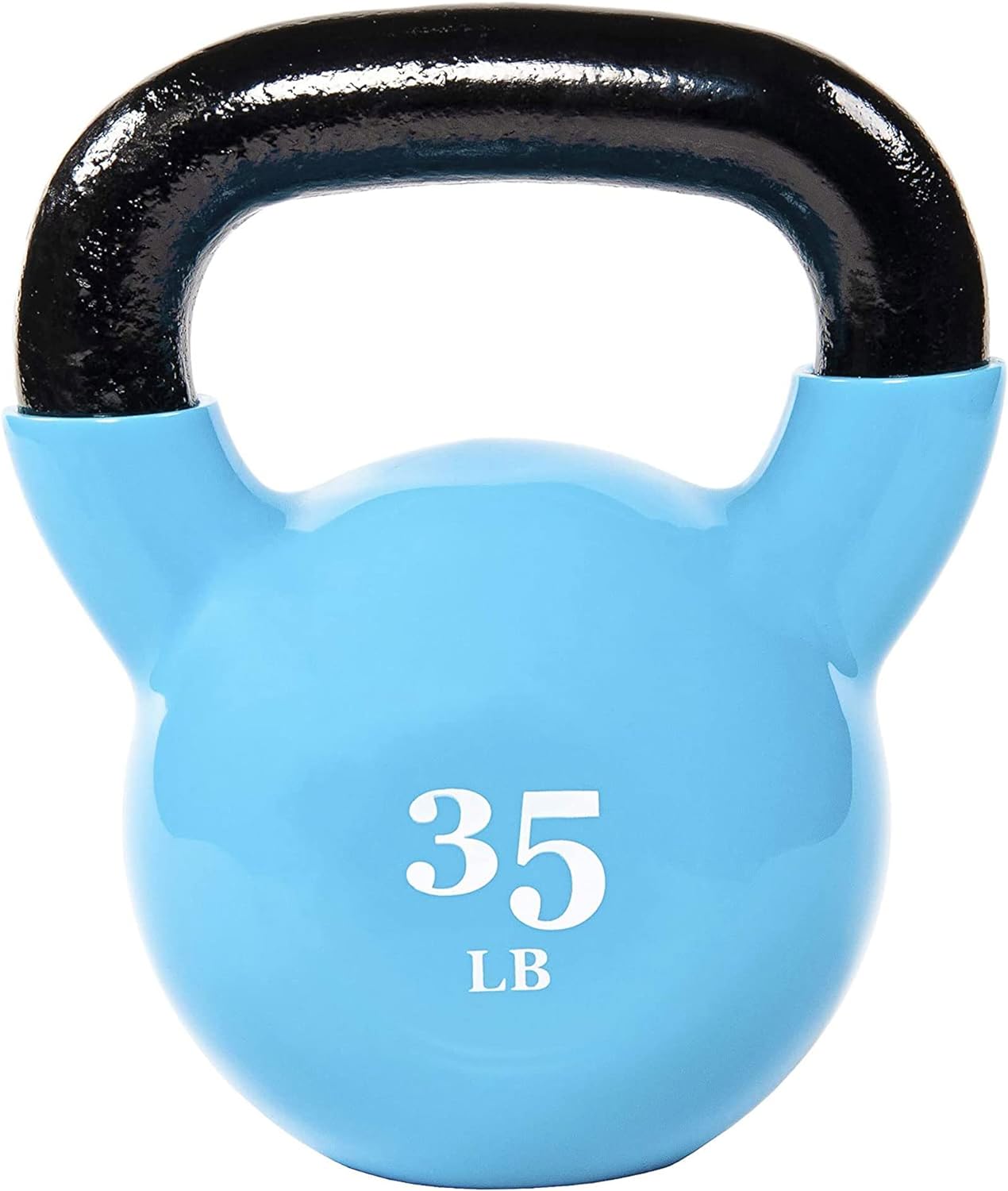 BalanceFrom All-Purpose Color Vinyl Coated Kettlebell, 5-50 Pounds