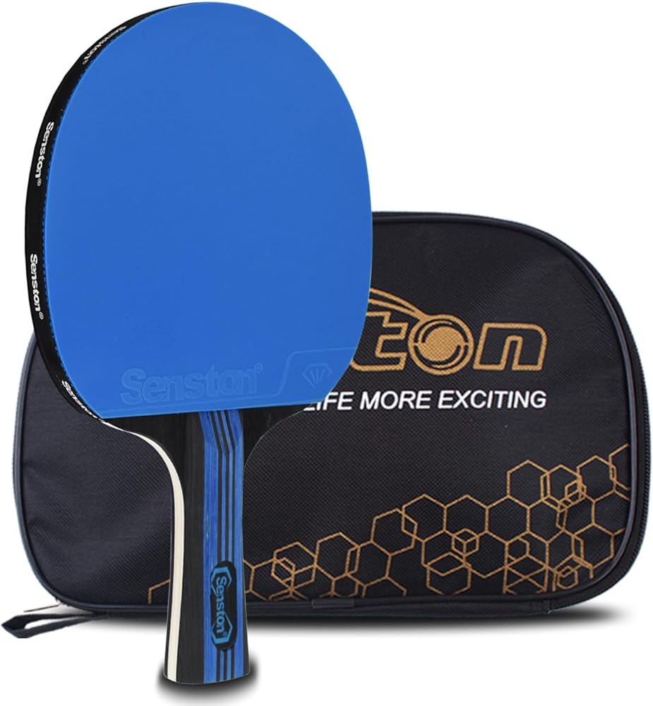 Senston Ping Pong Paddles Family Entertainment 4-Pack Table Tennis Paddle, Ideal for Entertainment or Competition - Ping Pong Set with Advanced Speed, Control and Spin.
