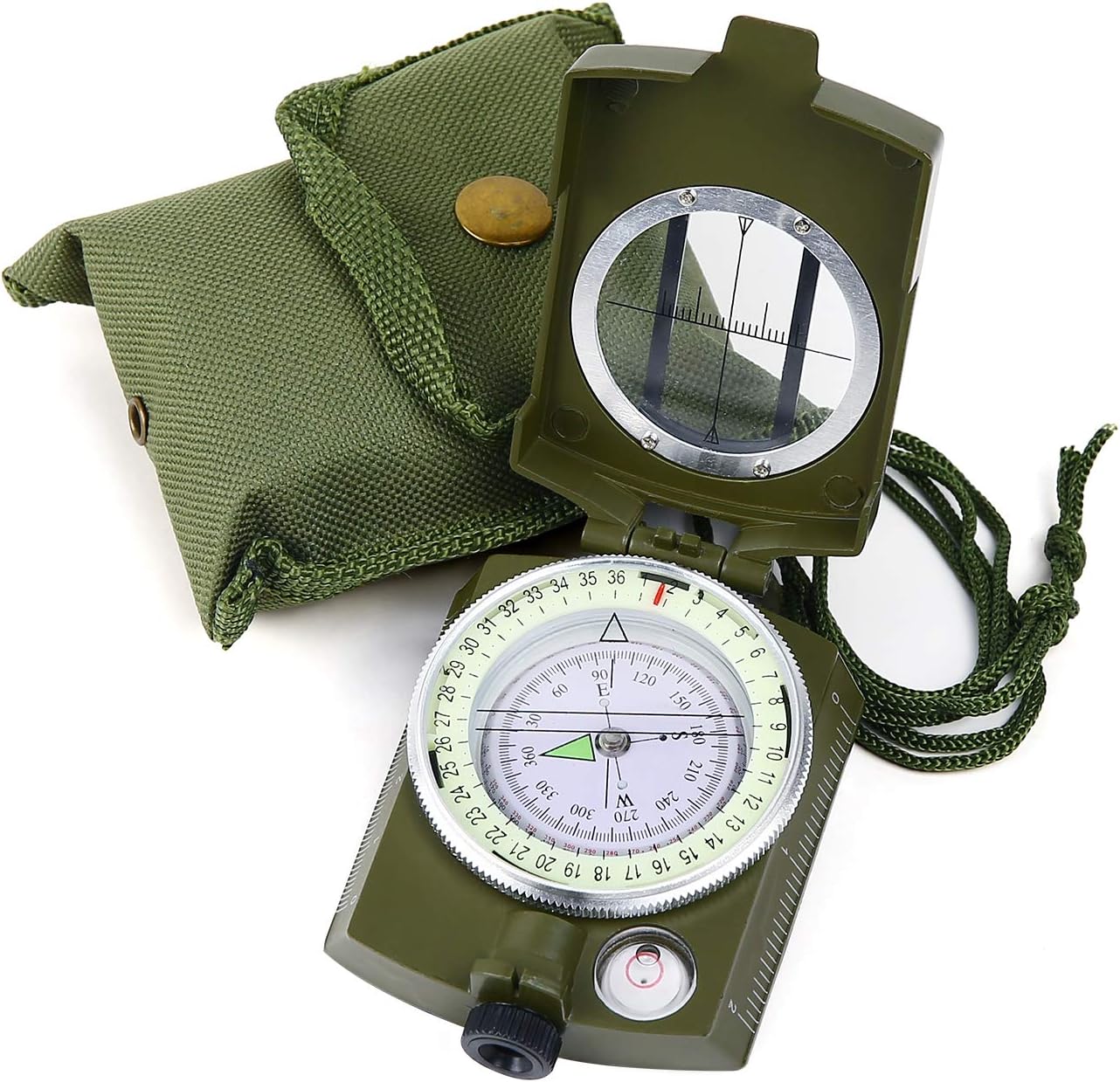 Compass, Sportneer Compass Hiking Survival Compass Military Grade Lensatic Orienteering Compass Backpacking Navigation Map Compass Boy Scout Compass for Kids Gift Camping Hiking Survival