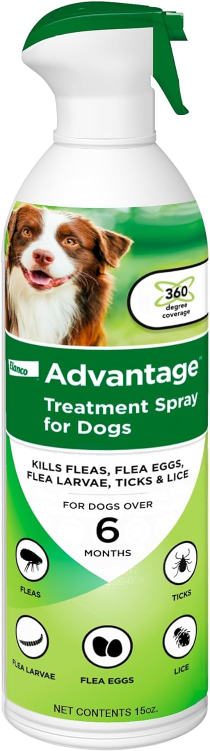 Advantage Dog Flea Treatment Spray | Kills Fleas & Ticks | Dog Flea Spray | 15 oz.