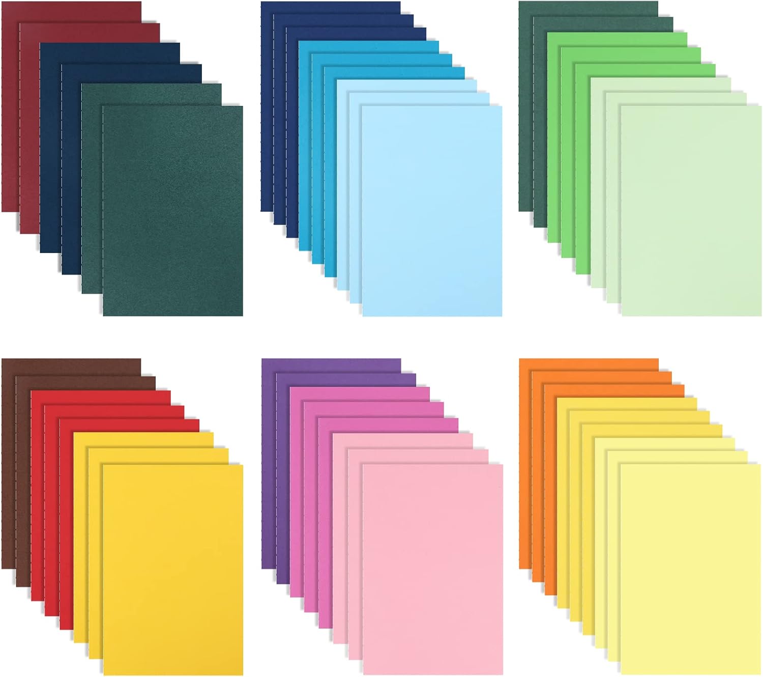 EOOUT 48pcs Journals Notebooks Bulk, 5.5 X 8.5, Ruled Lined Journals for Writing, 60 Pages, 18 Colors, for Kids, Office Supplies, School Supplies