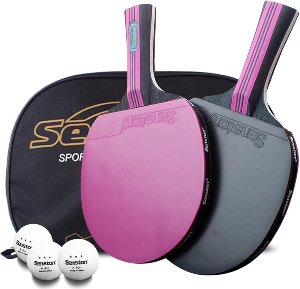 These paddles are a great deal, they are a a step above the paddles that come in most sets. The 3 balls are 3 star, nice case too.