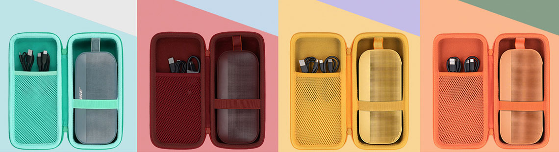 co2CREA Hard Travel Case Replacement for Bose SoundLink Flex Bluetooth Portable Speaker (Orange Case)