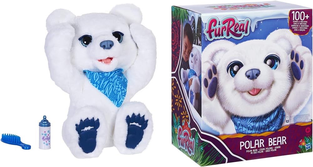 FurReal Polar Bear Cub Interactive Plush Toy, Ages 4 and Up