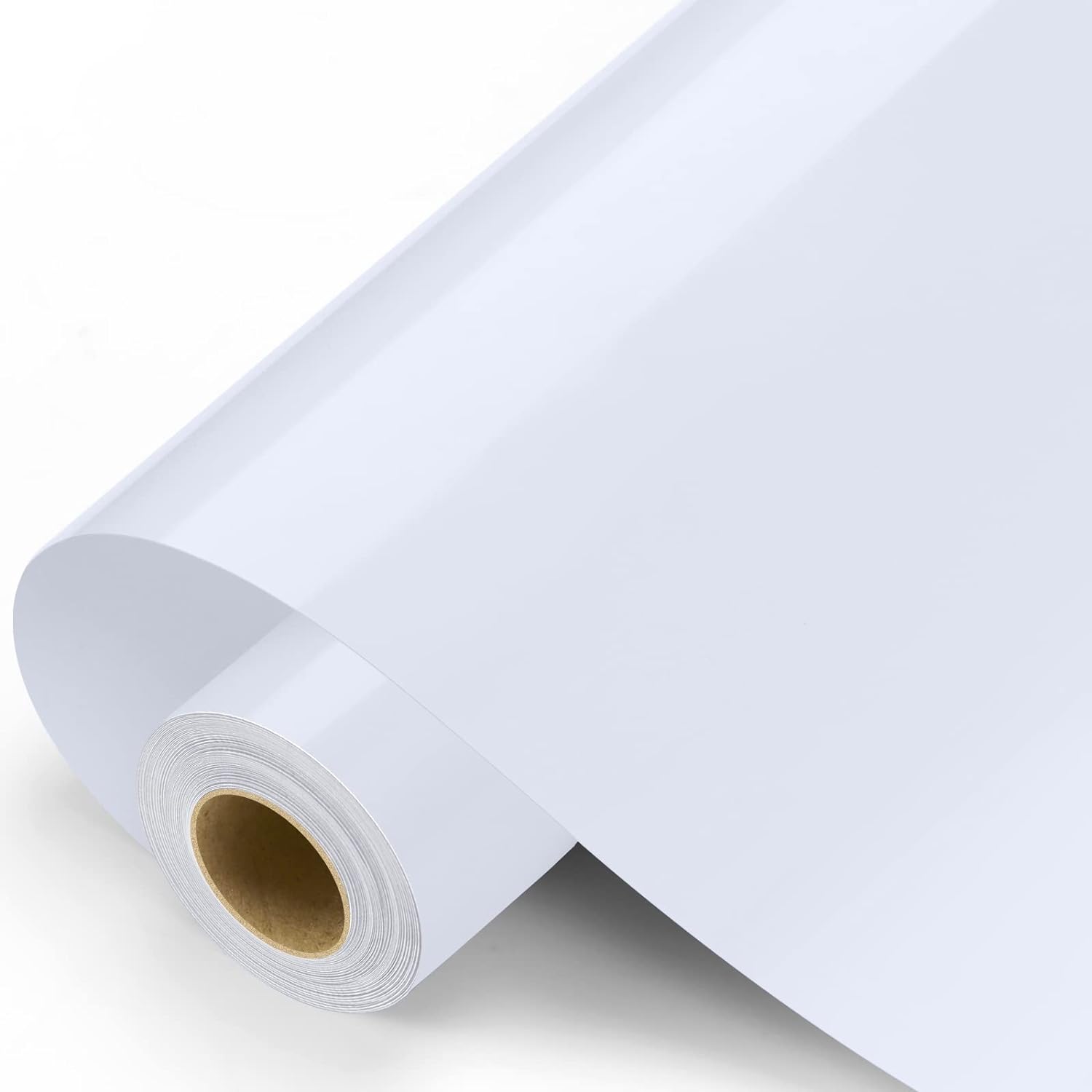 Sooez Glossy White Vinyl Roll, 12 x 11FT, PET Backing, Permanent Outdoor Vinyl for Home Decor, Car Decal, Scrapbooking, Window Graphics, Modern, Unisex, Indoor and Outdoor Use