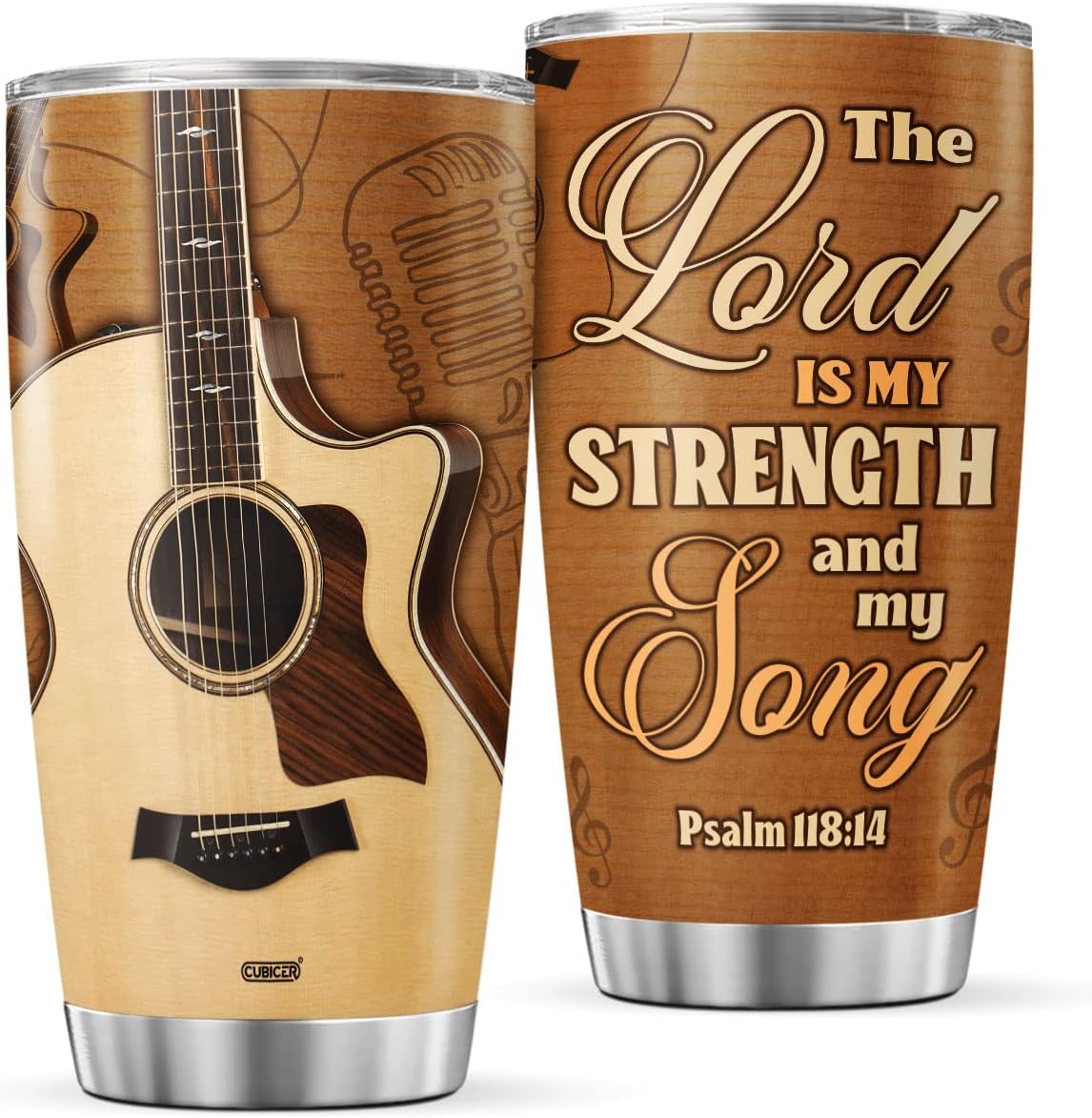 Guitar Tumbler Gifts For Teens Guitarist Adults Husband Men Music Lovers Coffee Travel Mug Oz Stainless Steel Insulated Cup On Fathers Day Christmas Birthday Retirement