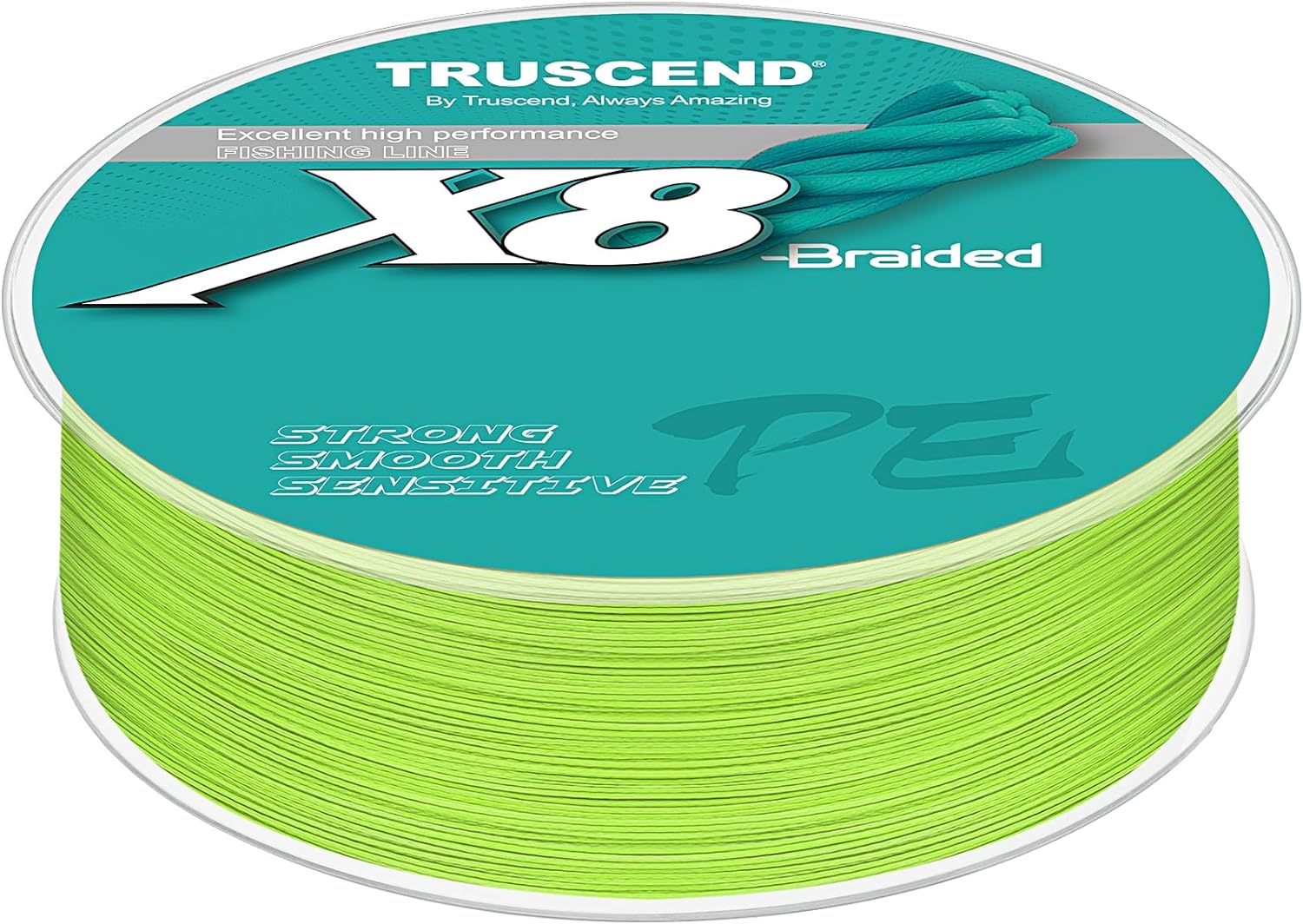 TRUSCEND X8 Braided Fishing Line, Durable and Valuable PE Braid Line for Professional, More Thinner More Smoother Performance for Casting Well, Must-Have Freshwater Fishing Gear, Fishing Gift for Men