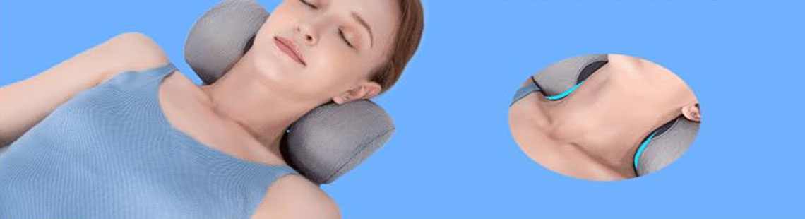 Say Goodbye to Neck Pain with Bespilow Small Neck Support Pillow,Cervical Neck Roll Memory Foam Pillow,Cervical Traction Device,Neck Stretcher for Tension Muscle Relief,Neck & Shoulder Pain Relaxer