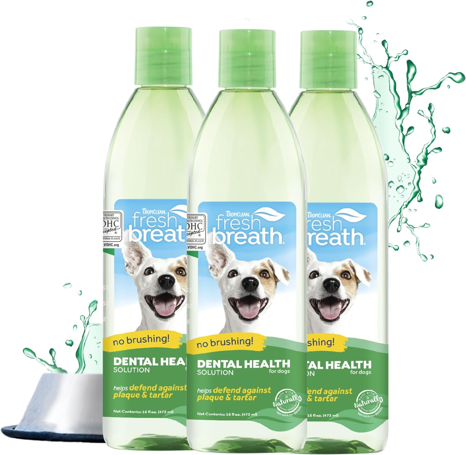 I love this product. Both my dogs have whiter teeth and better breath. This product gradually changed the teeth of both my dogs. They both seem to like the taste of their water. I have used it for 2 years.