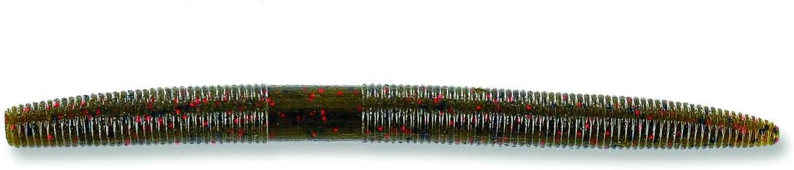 GARY YAMAMOTO 9-10-369 Senko Worm, 5'' 10pk, Green Pumpkin Red (one Size)