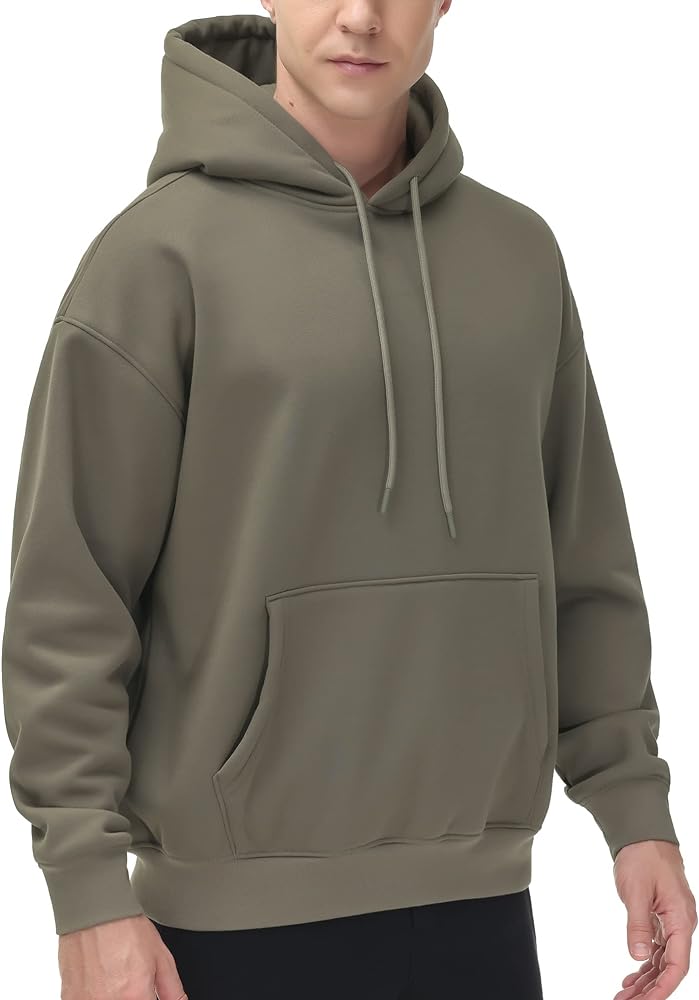 THE GYM PEOPLE Men's Fleece Pullover Hoodie Loose Fit Ultra Soft Hooded Sweatshirt With Pockets