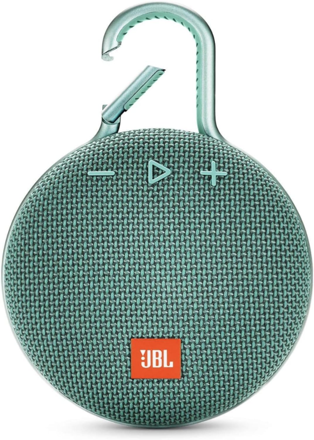 JBL Clip 3, River Teal - Waterproof, Durable & Portable Bluetooth Speaker - Up to 10 Hours of Play - Includes Noise-Cancelling Speakerphone & Wireless Streaming