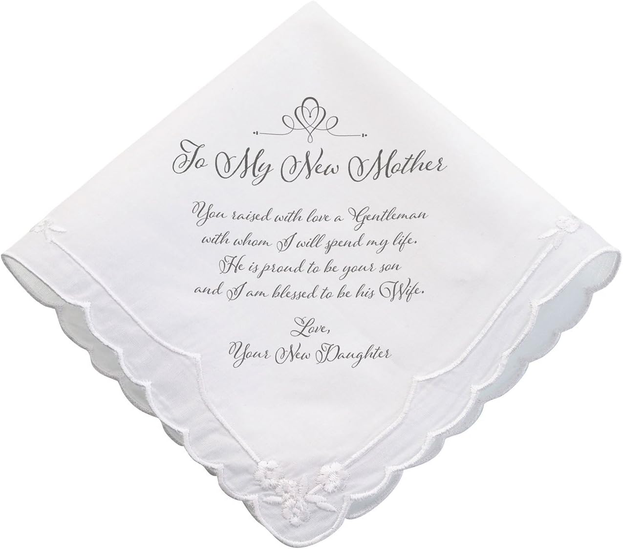 Lillian Rose New Mother verse Wedding Gift Hankie 6.5