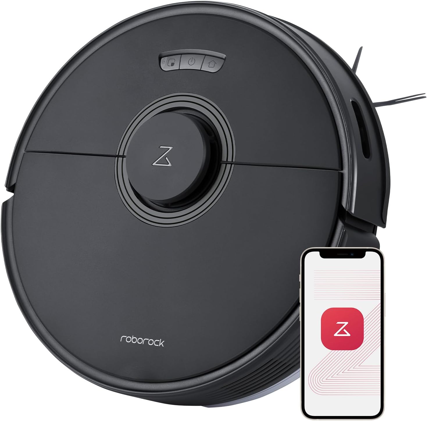 roborock Q7 Max Robot Vacuum and Mop Cleaner, 4200Pa Strong Suction, Lidar Navigation, Multi-Level Mapping, No-Go&No-Mop Zones, 180mins Runtime, Works with Alexa, Perfect for Pet Hair(Black)