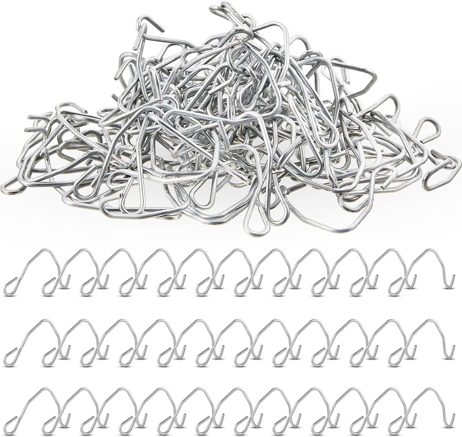 500 Pieces T Post Wire Clips Fence Posts Clips Rust Resistant T Post Fence Clips Fencing Clips for Securing Galvanized Steel Fence Clips Barbed Wire Garden Farm Highway Sport Fences