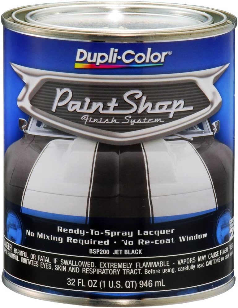 Dupli-Color BSP200 Paint Shop Finish System Base Coat  Jet Black - 32 oz. Automotive Paint