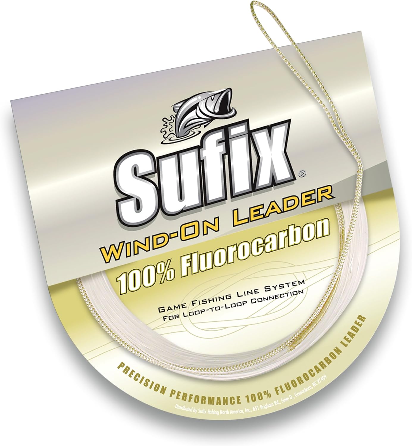 Sufix Wind-On Fluorocarbon Leader Fishing Line-33-Feet Leader (Clear, 30-Pound)