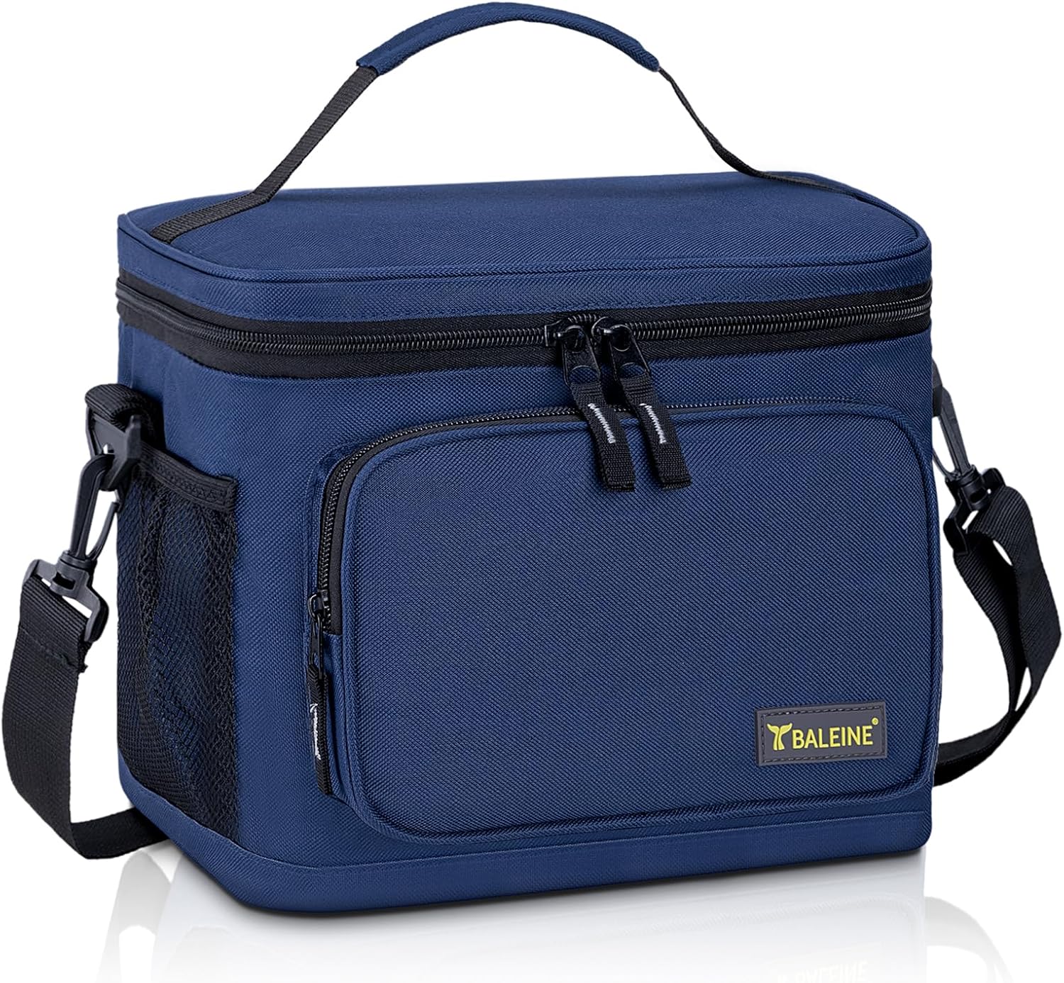 BALEINE 22 Can Large Lunch Bag, Insulated Lunch Bag for Men, Large Leakproof Cooler Bag with Adjustable Shoulder Strap for Office Work Picnic, Freezable Lunch Box for Men Women (Large, Blue)