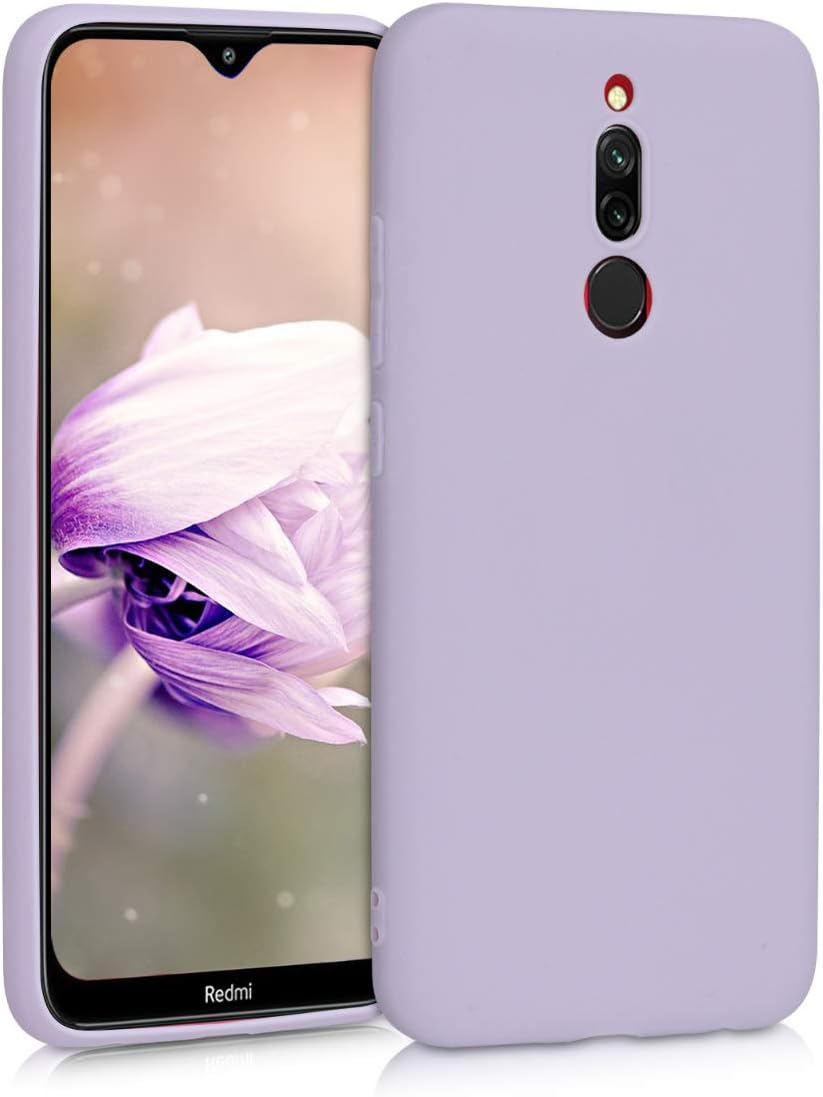 kwmobile Case Compatible with Xiaomi Redmi 8 Case - Protective Slim TPU Phone Cover - Soft Matte Finish - Lavender