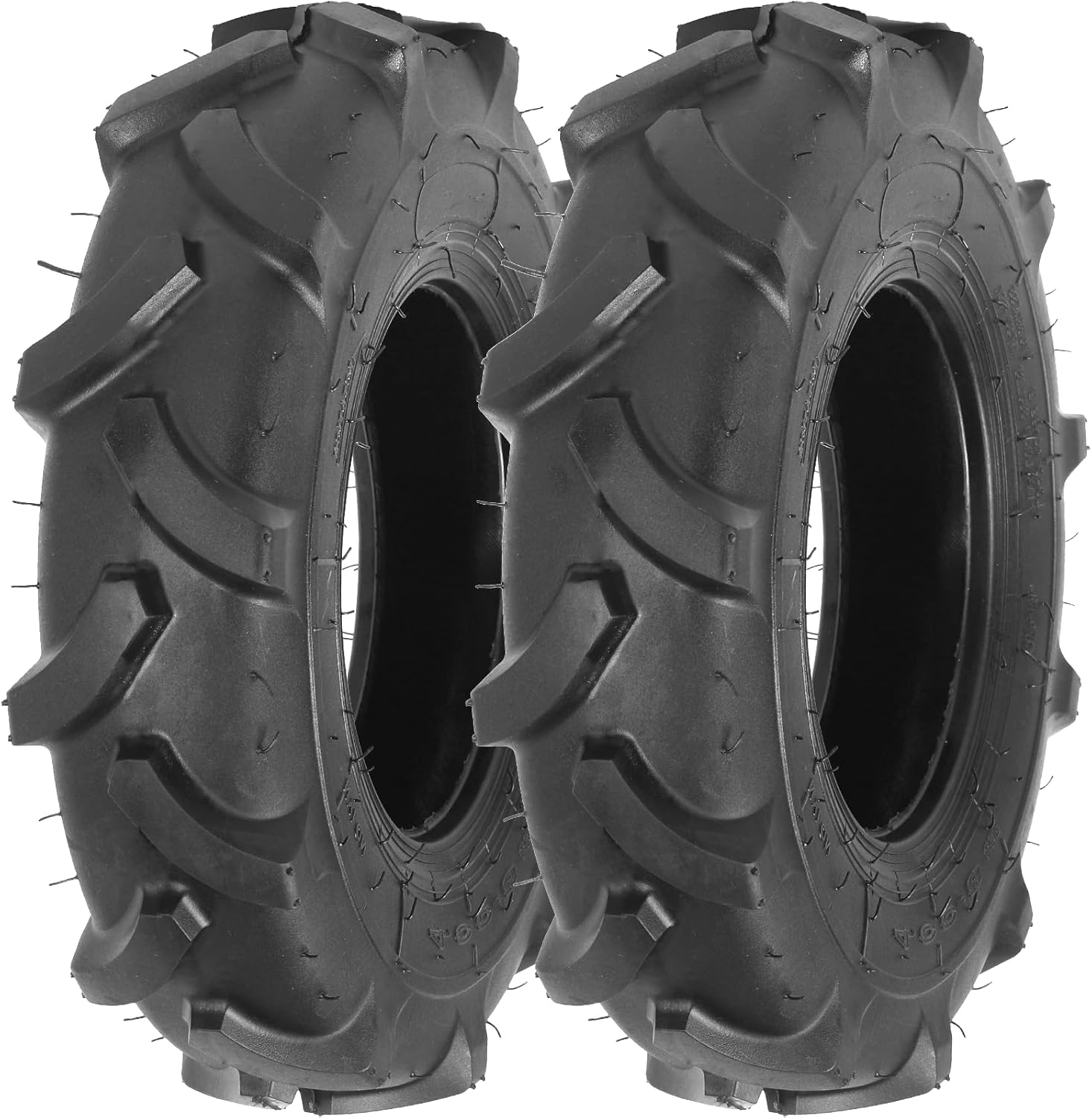 AR-PRO (2-Pack) 4.00-8 Tires Tubeless, 4PR Tractor Tread Lawn Mower Tires, Replacement for 4.80-8 4.00-8 Turf Lawnmower Tractor Golf Cart and Most Lawn Garden Tires