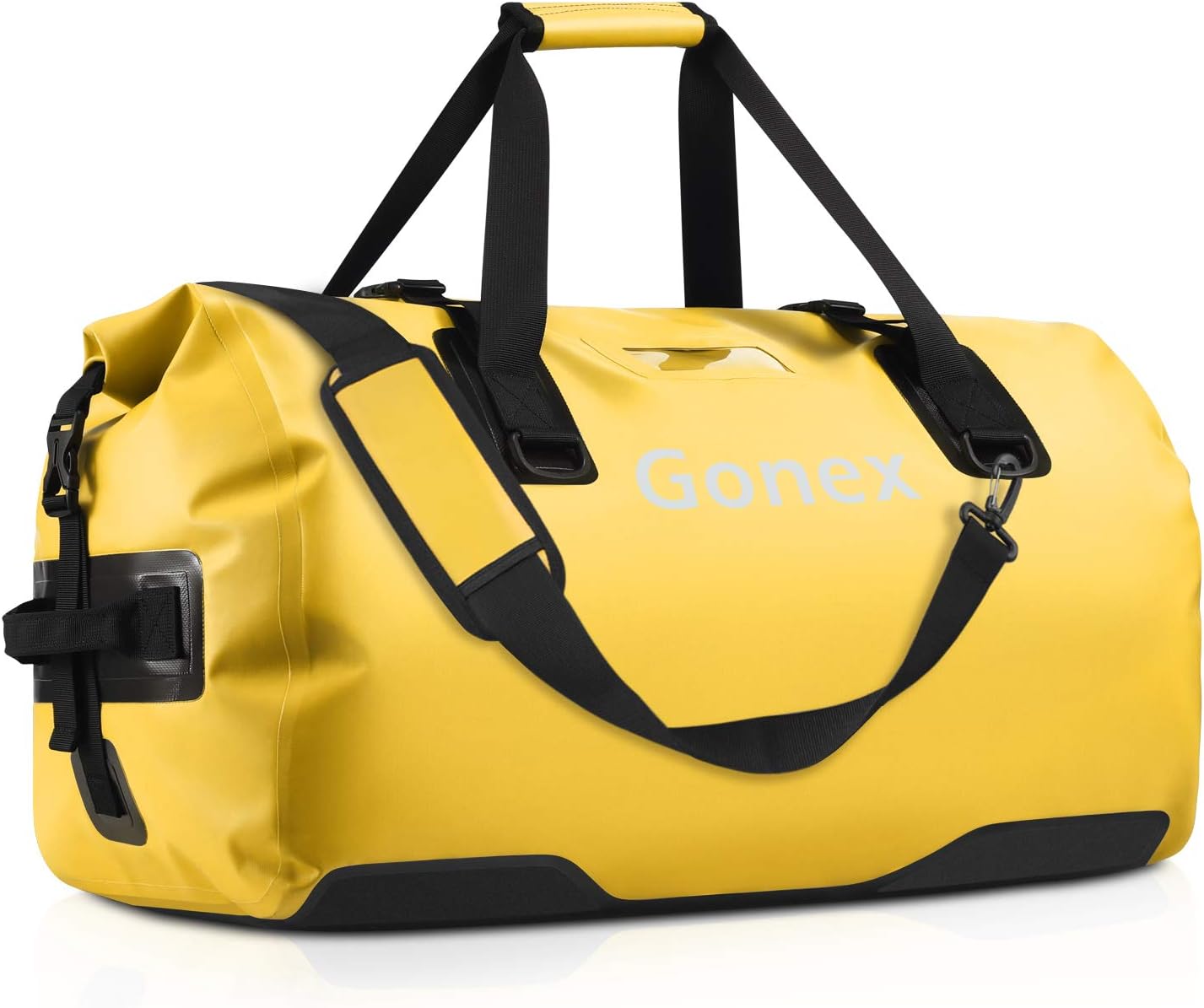 Gonex 40L 60L 80L Extra Large Waterproof Duffle Travel Dry Duffel Bag Heavy Duty Bag with Durable Straps & Handles for Kayaking Paddleboarding Boating Rafting Fishing