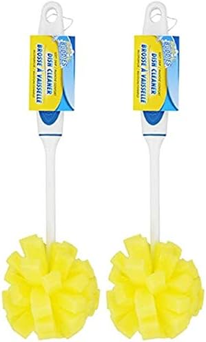 Scrub Buddies Dish Cleaning Sponges, Blue/Yellow