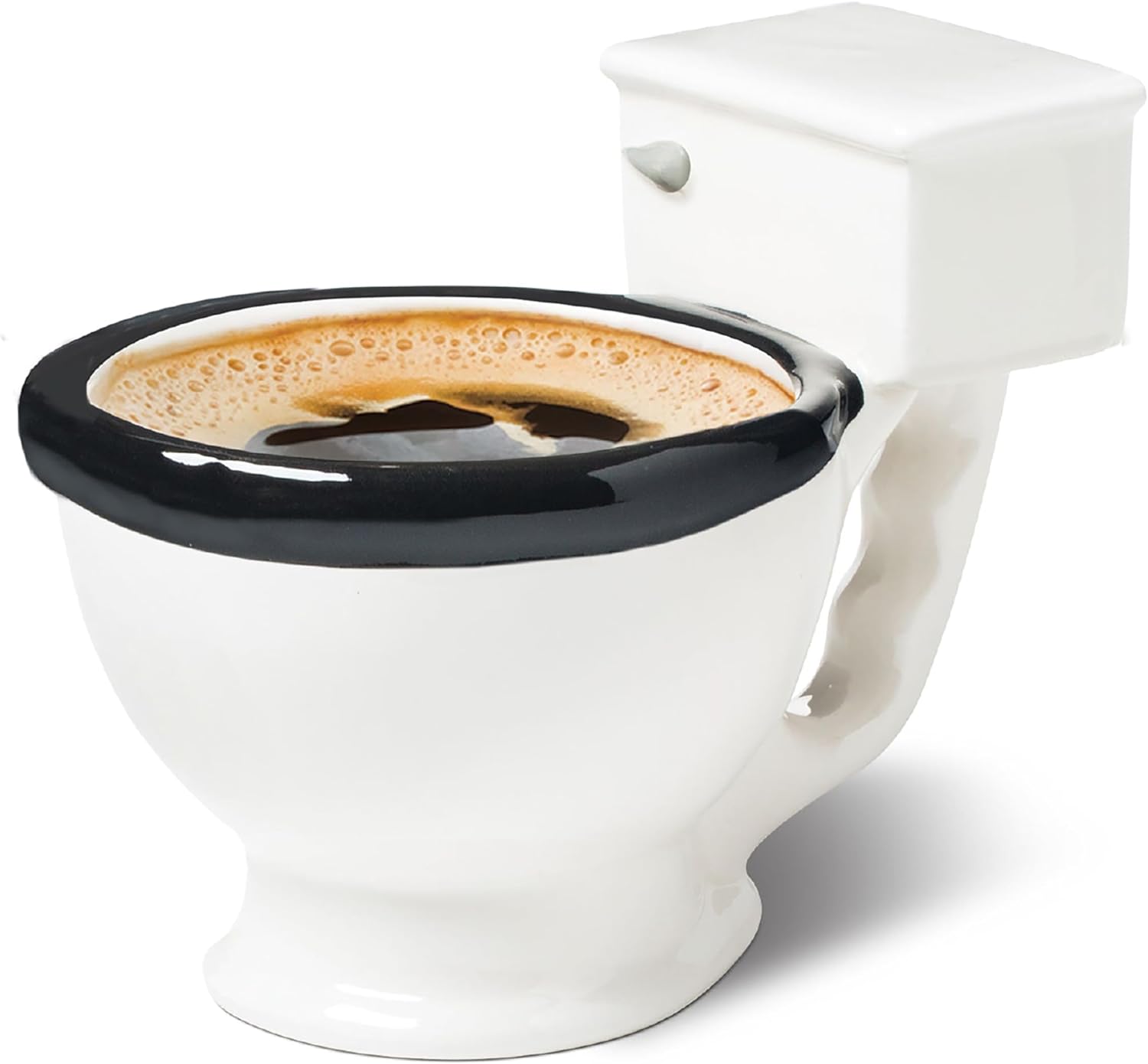 BigMouth Inc Toilet Mug - Funny Coffee Cup for Men, Women - Novelty Toilet Bowl Mug - Hilarious Gag Gift for Holidays, Birthday, Secret Santa Party - Ceramic Bathroom Mug for Home, Office - 12 Oz