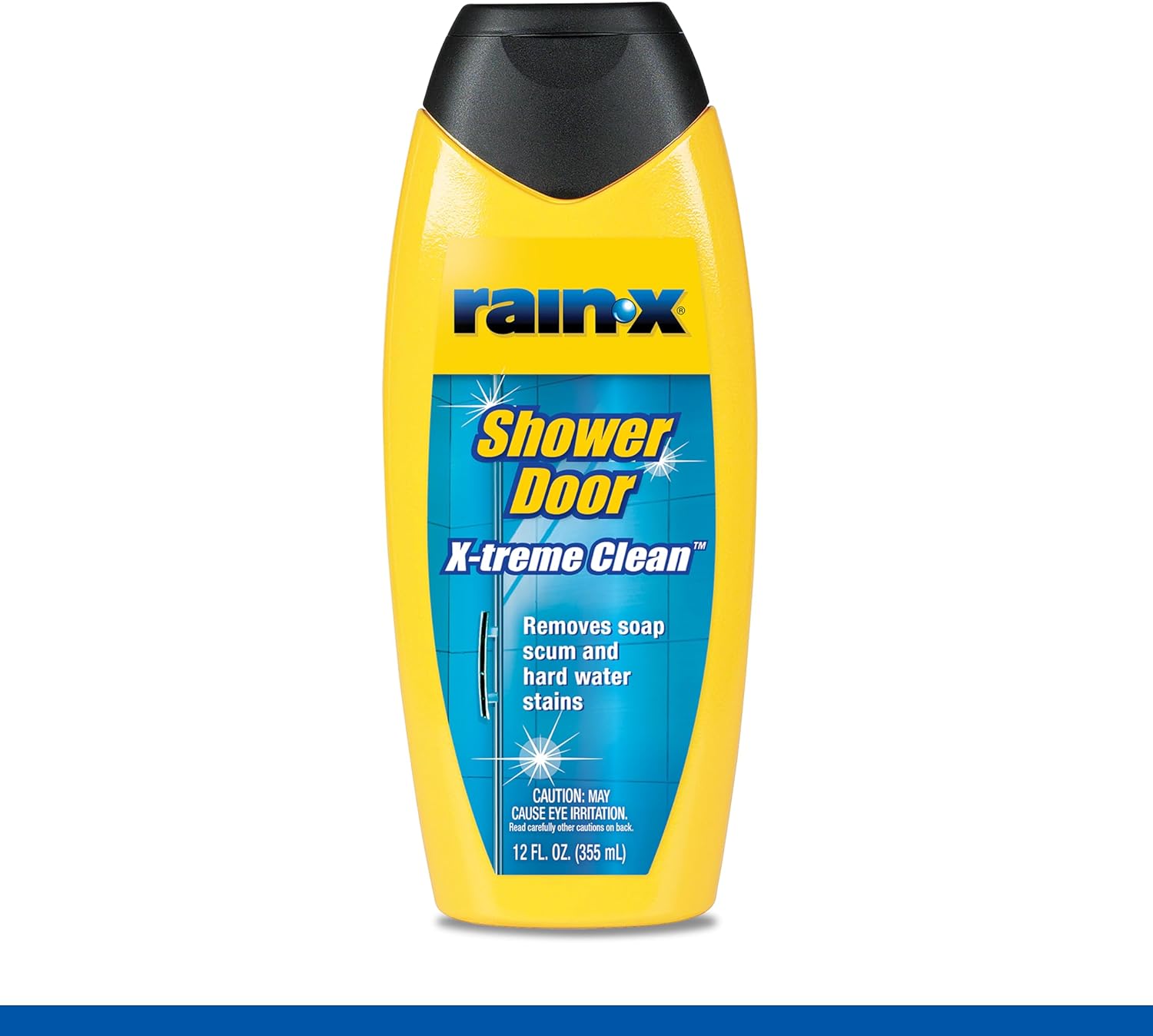 Rain-X 630035 X-Treme Clean Shower Door Cleaner, 12 Fl. Oz, Formulated To Glass Doors - Easy Use, Removes Soap Scum, Dirt, Hard Water Build-up, Calcium, Lime And Rust Stains