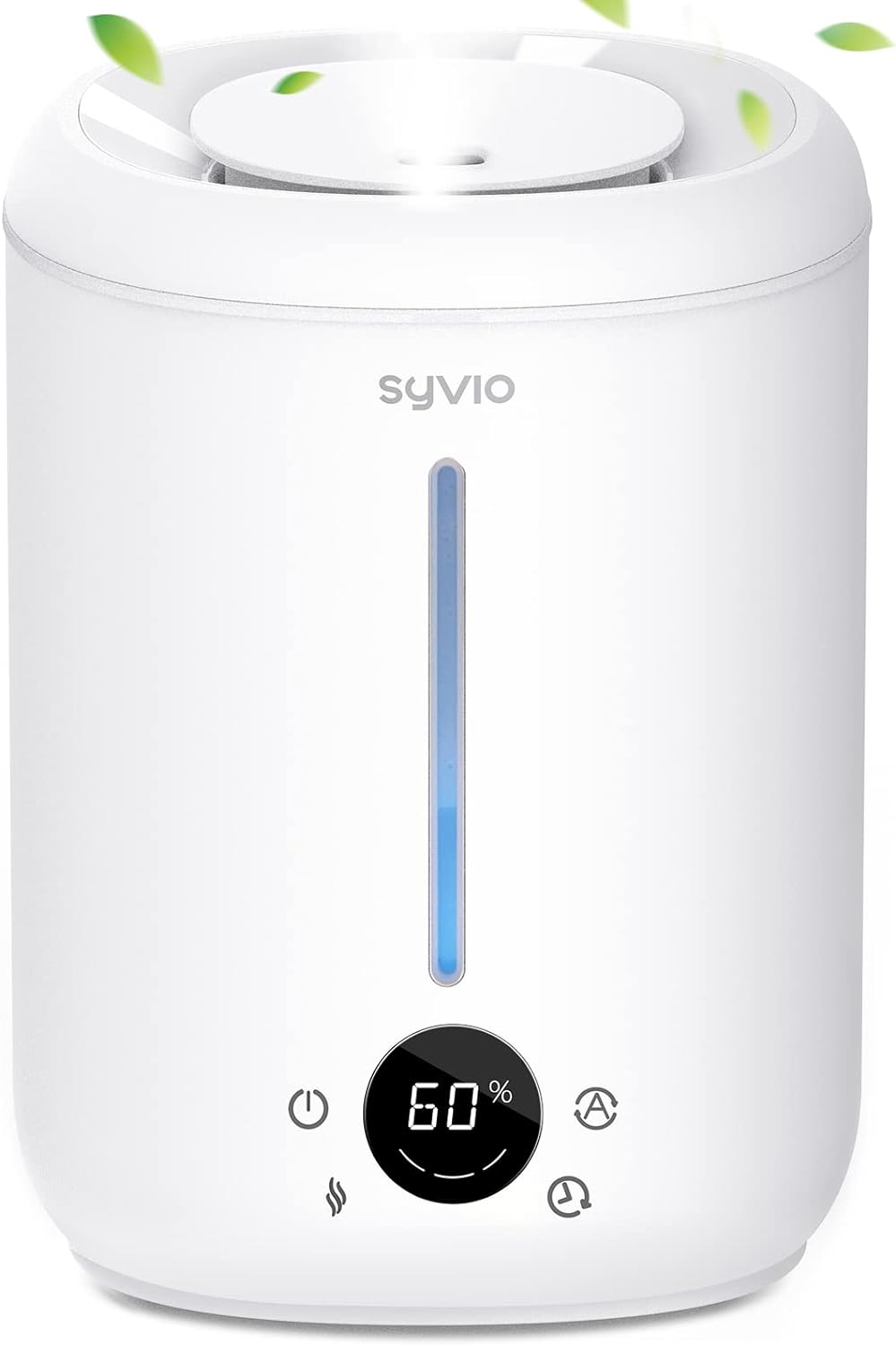 Cool Mist Air Humidifiers For Bedroom Large Room, Syvio 2.8L Smart Humidity Sensor, Easy to Clean for Baby Home Top Fill, Essential Oil Diffuser, Ultrasonic Quiet, 360�� Nozzle ��