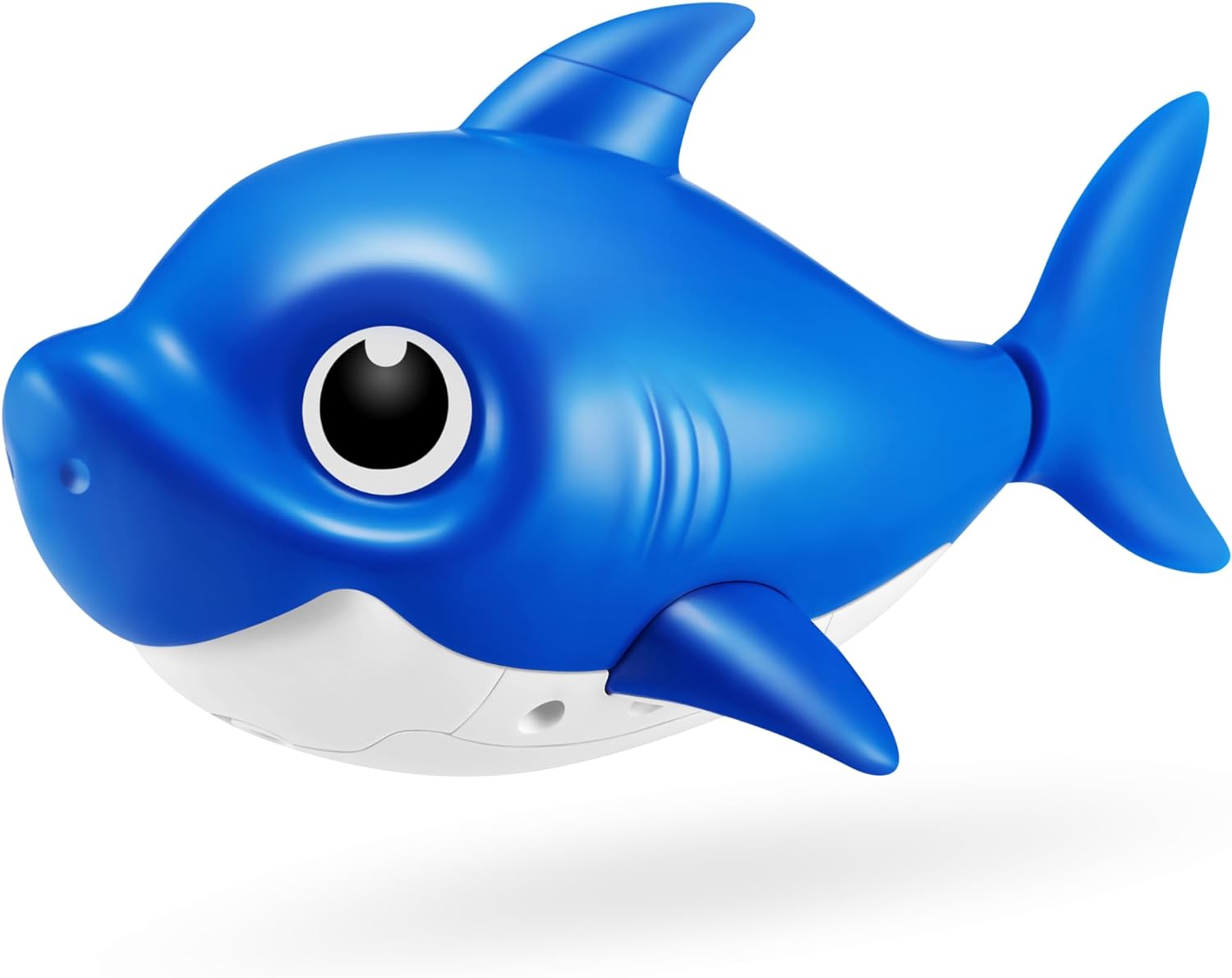 Robo Alive Junior Baby Shark New Silicon Fins Version Singing and Swimming Daddy Shark (Blue) by ZURU