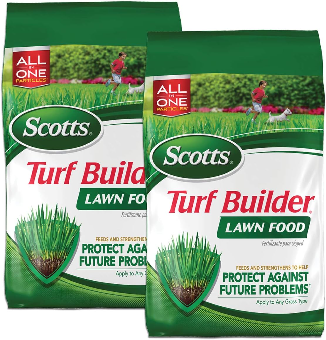 Scotts Turf Builder Lawn Food, Fertilizer for All Grass Types, 5,000 sq. ft., 12.5 lbs. (2-Pack)